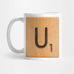 Scrabble Tile 'U' Mug